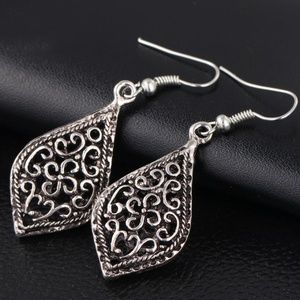 Antiqued Silver Filigree Earrings